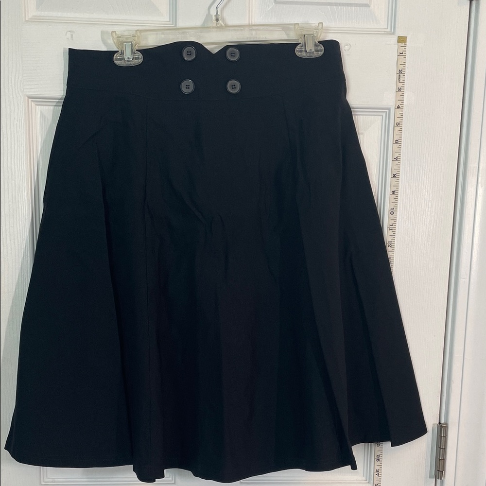 Miusol Classic Black A-Line Skirt